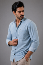 Luxury Denim Shirt - Image 4
